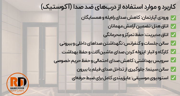 درب آکوستیک ضد صدا در قزوین